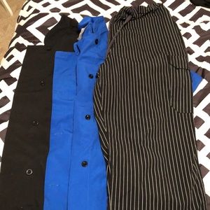 Chef coats and pants